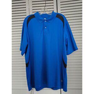 Callaway X Series Polo Golf Shirt Short Sleeve Blue Size Large